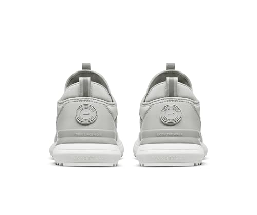 TRUE Linkswear Men's Lux G Waterproof Golf Shoes – White Grey – Size 11.5 5