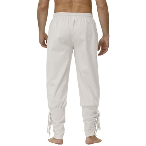 Men's Ankle Banded Pants Drawstrings Medieval Trousers Viking Navigator Renaissance Pants Medieval Trousers3