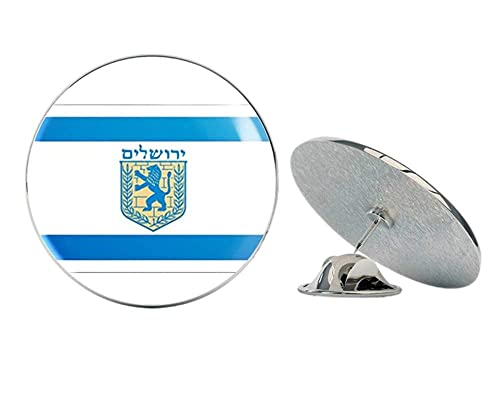 Jerusalem Flag (Israel Jewish holy City) Metal 0.75