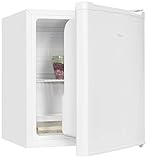 Exquisit Mini-Kühlschrank KB05-V-040E weiß | Nutzinhalt 40 L | Temperaturregelung | Türablagen | Türanschlag wechselbar | EEK: E | Kühlen | Weiß