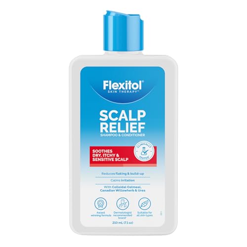 Flexitol Scalp Relief Shampoo & Conditioner, Gentle Cleansing System for Dry, Itchy Scalp, Colloidal Oatmeal Formula, 8 oz Bottle