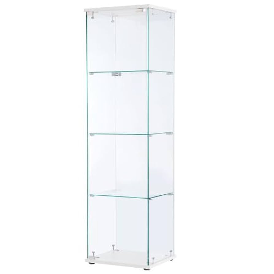 OSJ コレクションケース ガラスディスプレイキャビネット4段 ホワイト Amazon.co.jp: 【4段-高さ162cm】OSJ コレクションケース ガラス