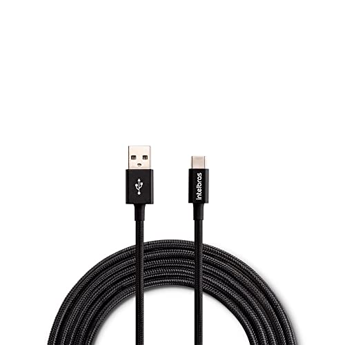 INTELBRAS Cabo USB-C 1,5m Nylon EUAC 15NP Preto