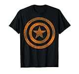 Marvel Captain America Tonal Orange Cut-Out Halloween T-Shirt