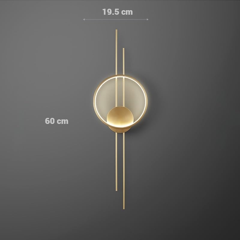 Image of FILLISKA Led Wall Highlighter Light, 3-in-1 Colour Changing, Luxurious Wall Decor (12 Watt Acoustic Gold)