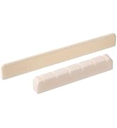 Phoenix 牛骨製 Bone Nut &amp; Bone Saddle セット【ボーンナット&amp;サドル】サドル・ナット交換パーツ／音質改善＜長期保証45日間＞メンテナンス