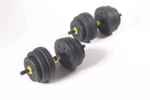 Kit Halteres de Anilhas e Barras Fitness 20kg (pronto para uso) Beel Pro