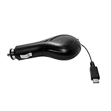  Ausziehbares Kfz Ladekabel micro USB für Samsung Galaxy Y (GT-S5360);ausziehbare Kabelrolle