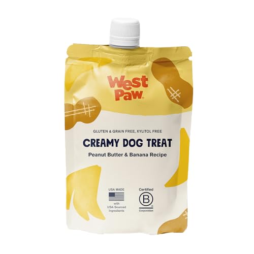 WEST PAW Creamy Peanut Butter & Banana Dog Treat, 6.2