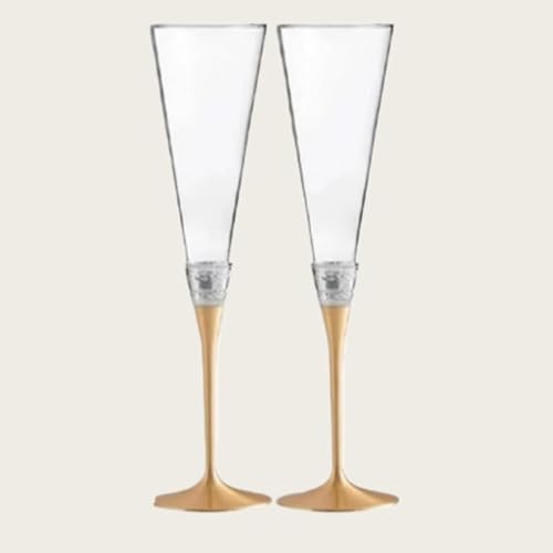 クリスタル製シャンパングラス ペアセット