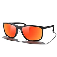 Matte Black Frame/Red Mirror Lens/Black Temples