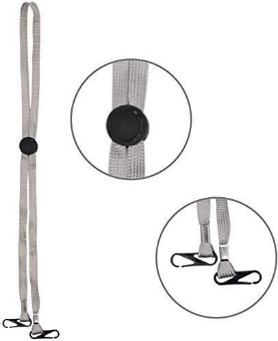 Aulzaju 5 Pack Face Mask Lanyard with Clips Adujustable Mask Strap for Adults Kids Women