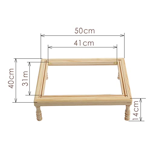 Este Soporte para Bastidor de Bordado, Bastidor de Mesa de Madera de Haya con Patas de Soporte para Manualidades de Costura y Bordado