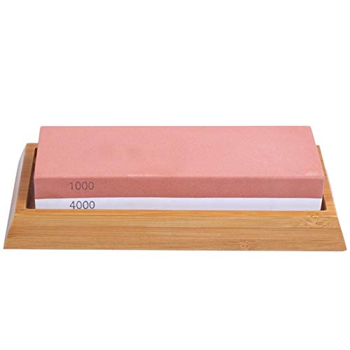 Whetstone Schleifstein, Messerschleifer Kit, 1000/4000 Grit Chef Messerschärfer Anti-Rutsch-Silikon-Basis Halter und… – Bild 4