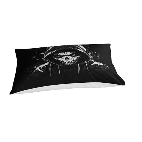 Housse de couette crâne avec fermeture éclair pour installer votre couette sans effort - 6