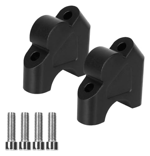 QGMKMVZZBK Motorrad Lenkererhöhung Für BMW Für R1200GS Für R1250GS Für R1250RS Für S1000XR Für R1200R Zurück Bewegen Montieren CNC Lenker Riser Halterung Motorrad(Schwarz)