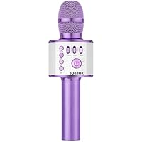 Micro Karaoké BONAOK Q37 Or Rose – Sans Fil Bluetooth, NON TESTÉ (pour Pièces)