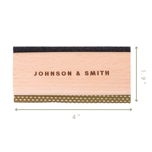 Johnson & Smith Sweater Comb - Double Sided Sweater Shaver Lint Scraper - Easy Grip Cashmere Comb - Multifunction Fabric Clothes Shaver Cashmere Pill Remover - Travel Pilling Remover Brush with Pouch