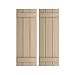 Ekena Millwork SHUBJS Faux Wood Shutters (Per Pair) Rustic Joined Board-n-Batten, 16 1/2"W x 40"H, Rough Cedar