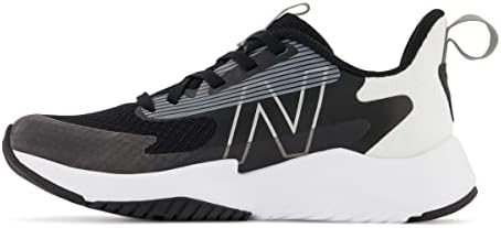 New Balance Unisex Child Rave V2 Lace-up Running Shoe, Black/White, 5 Big Kid US - 2