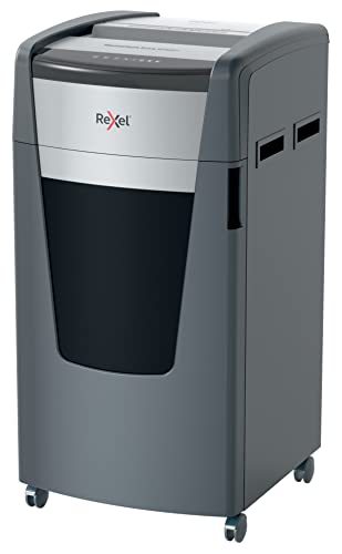Rexel XP520+ Micro Cut Paper Shredder, Shreds 22-20 Sheets (70-80 gsm) At Once, P5 Security Level, Jam-Free Technology, Office Use, 120 Litre Pull-Out Bin, Black, Momentum Extra Range, 2021520M