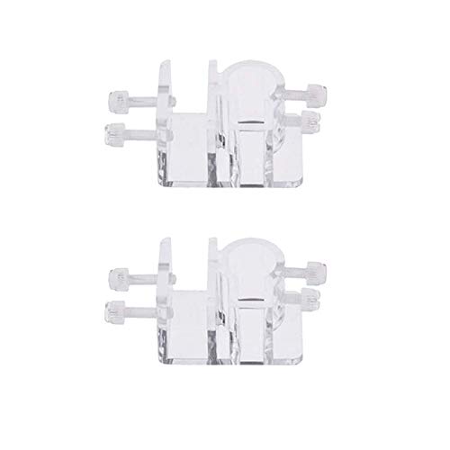 ANCLLO Lot de 2 supports de tuyau d'eau pour aquarium - Clips de fixation souples - En acrylique...