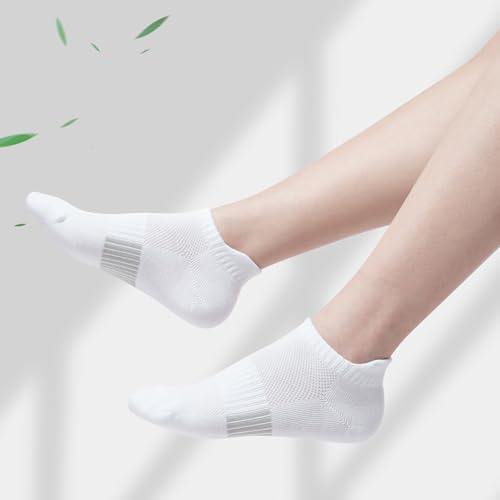 Ankle Socks for Women, 6 Pairs White Running Socks Womens Athletic Low Cut No Show Socks for Women3