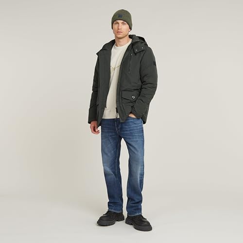 G-STAR Uomo Vodan Padded Hooded Jacket, Grigio (Asfalt D26403-D908-995), Xs - 3