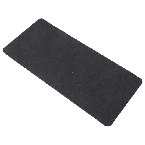 STOBAZA Alfombrilla de Fieltro Extragrande 90X40 CM para Ratón y Teclado Antideslizante Negro y Gris Alfombrilla Grande para Escritorio Oficina Gaming y Trabajo Diario