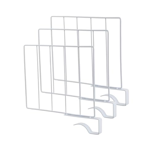 3 divisori per guardaroba, divisori per mensole, organizer per armadio, divisori trasparenti regolabili per armadio, organizer multifunzione per borse, vestiti, per camera da letto e cucina, colore