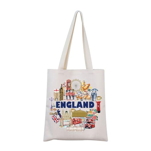 England Tote Bag United Kingdom Gift Moving to England Gift England Souvenir Gift British Travel Gift (England Tote)