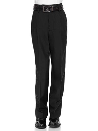 RGM Boys Pant with Two Side Two Back Pockets Non-Elastic Waistband, Slim Pants for Boys Goes with Any Shirt Suit Jacket