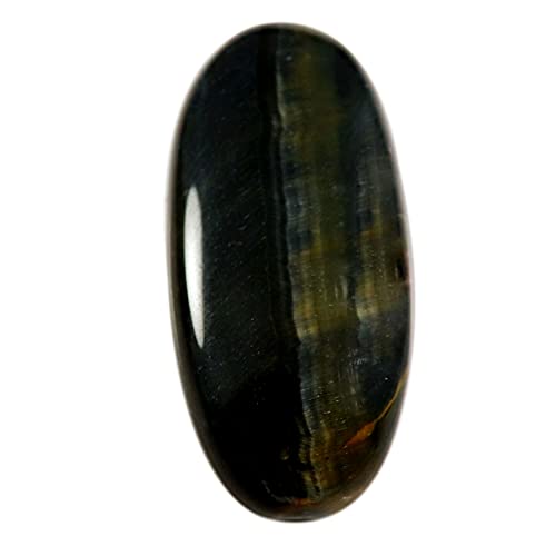 Œil de tigre bleu ovale 54,4 carats cabochon idéal pour bague de caractère