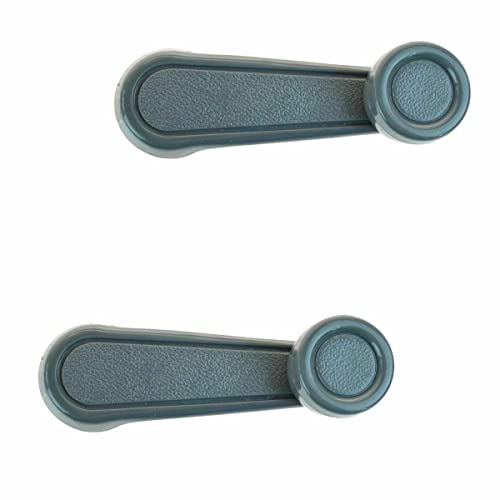 Performance PFM-393529 Window Crank Handle, Left and Right, Textured Blue, Set of 2 for 1973-2017 Toyota Tundra, Yaris, Matrix, Tacoma, Corolla, Camry, Sienna, T100, Previa, 4Runner, MR2, Pickup