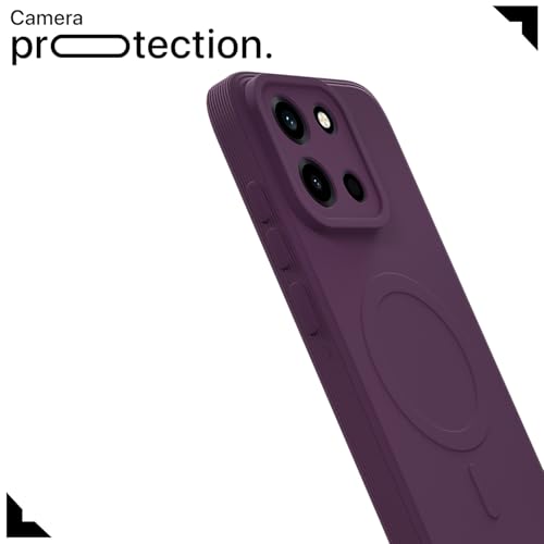 Image of Pikkme Back Cover for OnePlus Nord 6 5G Soft Matte Silicone | Slim Fit | Mag-Safe Design (Mag-Safe Not Support) Camera Protection Bumper Case (Purple)
