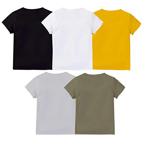 Image of JUGULAR Baby Boys Cotton Regular Fit Baby T-Shirt (Pack Of 5)