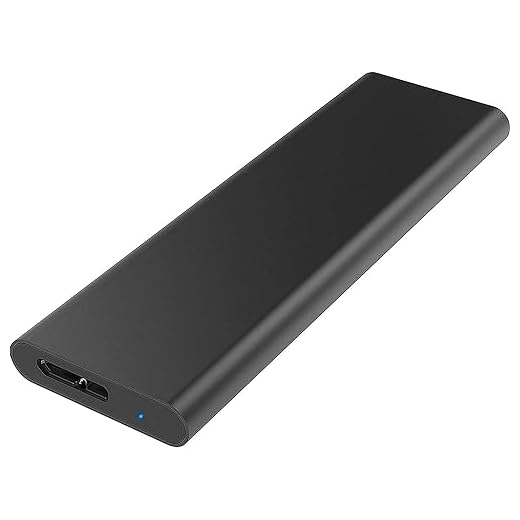 SABRENT Caja adaptadora de SSD M.2 NGFF a USB 3.0 disco duro de estado sólido basado en SATA de gran velocidad, aluminio de primera calidad, compatible con Llave B+M (sólo para SSD M.2 SATA) (EC-M2MC)