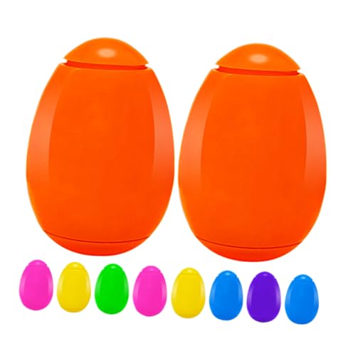 Toddmomy 10pcs Egg Spinning Tops for Fun Portable Finger Basket Fillers Engaging Playthings for Boys and During Egg Hunts