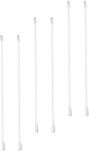 6 varitas ciegas, mango de control vertical para ventana, barra transparente con ganchos y empuñaduras, persianas verticales, piezas de repuesto,