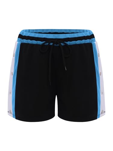 easyforever Kids Boys Breathable Tear Away Sport Shorts Elastic Drawstring Press Button Shorts