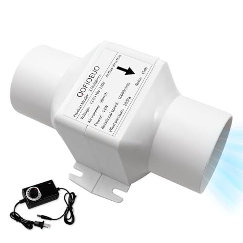 Inline Booster Duct Fan with Variable Speed Control