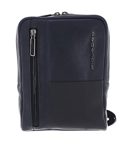 PIQUADRO Ronnie Geldbörse aus Leder mit RFID-Abschirmung, blau, Taglia unica, Zeitgenössisch