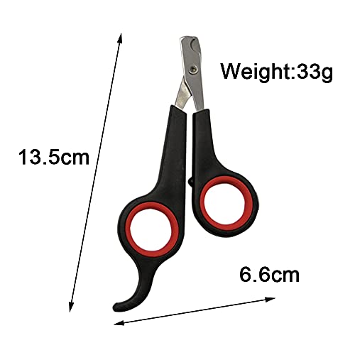 yeenelwboo Cortaúñas para mascotas, cortaúñas profesional, cortaúñas para gatos, perros de raza pequeña, conejo y animales pequeños (acero inoxidable) - imagen 3