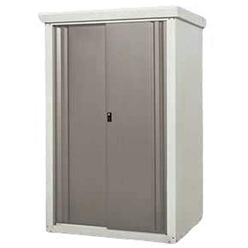 グリーンライフ 物置 屋外 大型【日本製】棚板1枚・鍵付き(幅95×奥行82×高さ153cm) ライトグレー daseele(ダシーレ) SRM-0915(TGY)