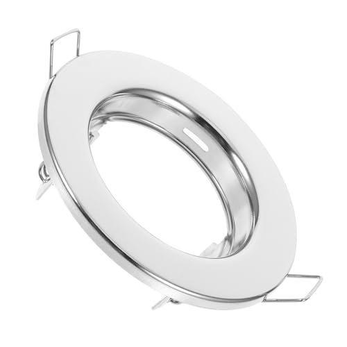 Gadpiparty Carcasa De Lámpara De Techo De Hierro Para Focos Fácil Iluminación Del Hogar y Oficina Múltiples Opciones De Color Embellecedor De Luces Led Difusor De Luz Empotrada