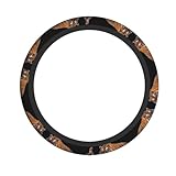 Bengal Tiger Steering Wheel Protective Cover (15 inches), Soft, Breathable and Durable, Suitable for Sports Cars and Cars