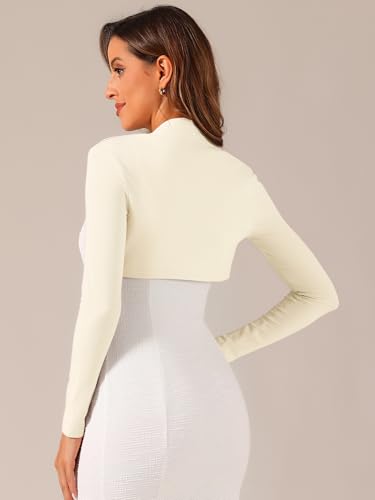 Image of Allegra K Elegant Shrugs for Women Long Sleeve Open Front Bolero Shrug