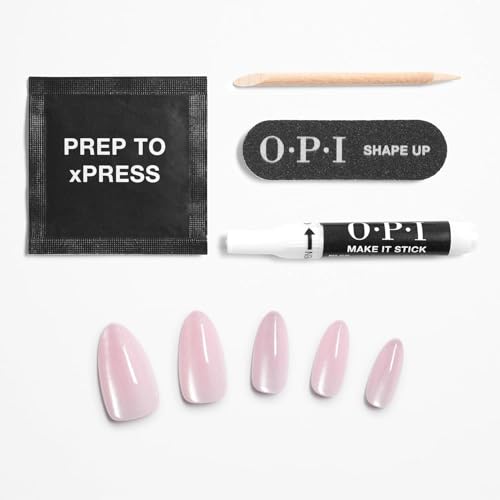 OPI xPRESS/ON Press on Nails | Short Round Classic, Long Almond & Coffin Shape Press-On Professional Nail Art Kit