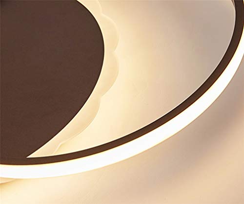 Plafonnier de salle à manger rond à télécommande pour éclairage LED salon - 4