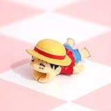 Protection de câble en forme de fût de dessin animé - Empêche les câbles de se casser - Coque de protection pour iPhone et iPad - Différents animaux de mâcher les câbles (Luffy)